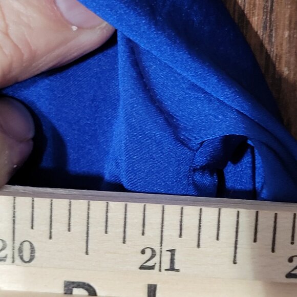 Relativity Blue 3/4 Sleeve Button-Tab Blouse - Size L, Lightweight & Stylish - Picture 6 of 11